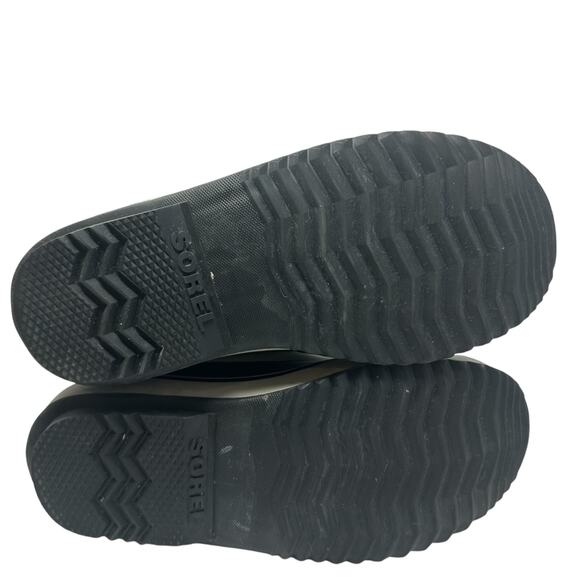 Sorel Joan of Ark Snow Boot Womens 7 Black Suede Faux Fur Waterproof Lace Up - Picture 9 of 12